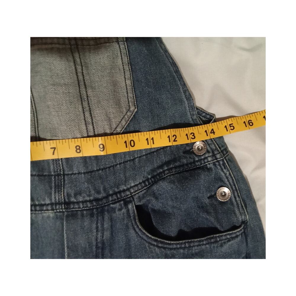 Brixton Costa Two Tone Oversized Denim Overalls Relaxed Fit Casual Size XS - Picture 8 of 14